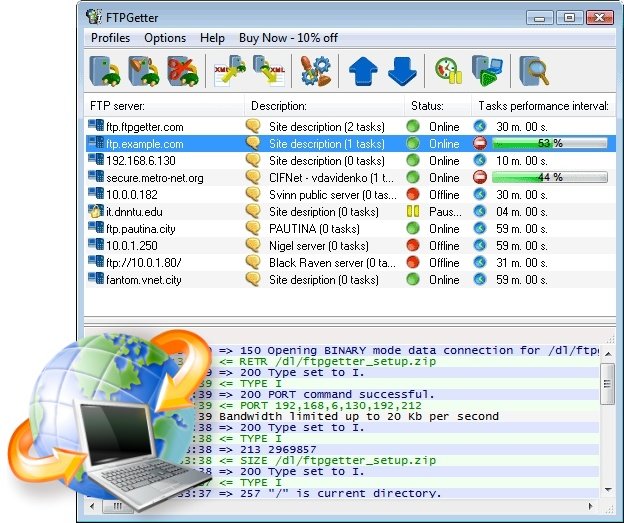 FTPGetter Professional 5.97.0.285 Multilingual