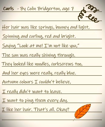 colin's poem
