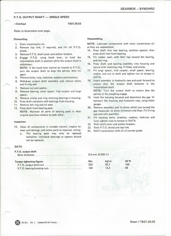 Single speed PTO - 1