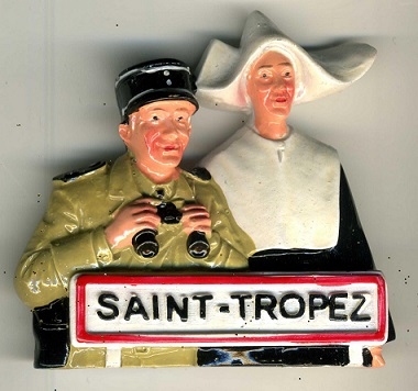magnet resine saint tropez gendarme et la bonne soeur 450 eur magnet en relief saint tropez le genda