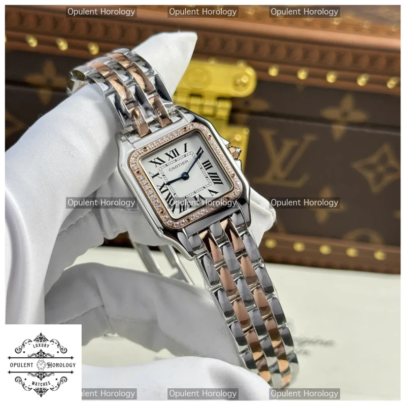 Cartier Panthère Watch Replica | Two-Tone Rose Gold & Steel