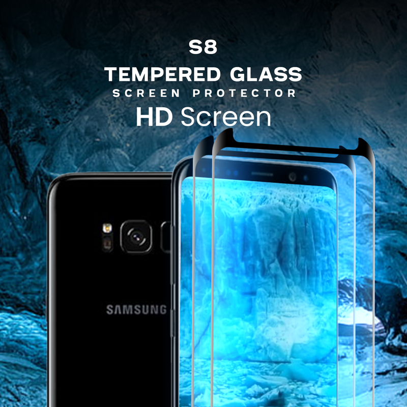 2 Pack Samsung Galaxy S8 - Härdat glas 9H - Super kvalitet 3D d1c0 | Fyndiq