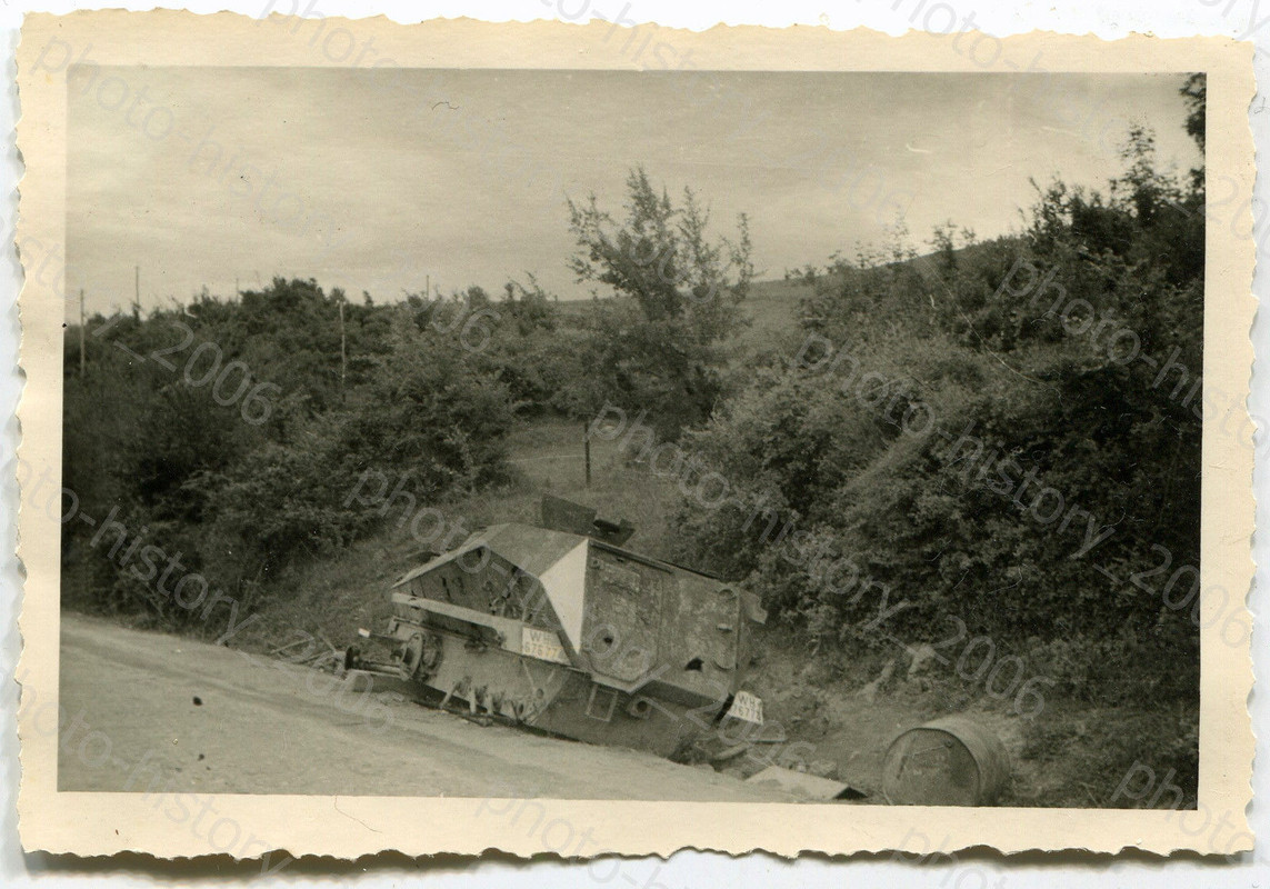 Foto Griechenland Metaxas-Linie zerstörter Panze