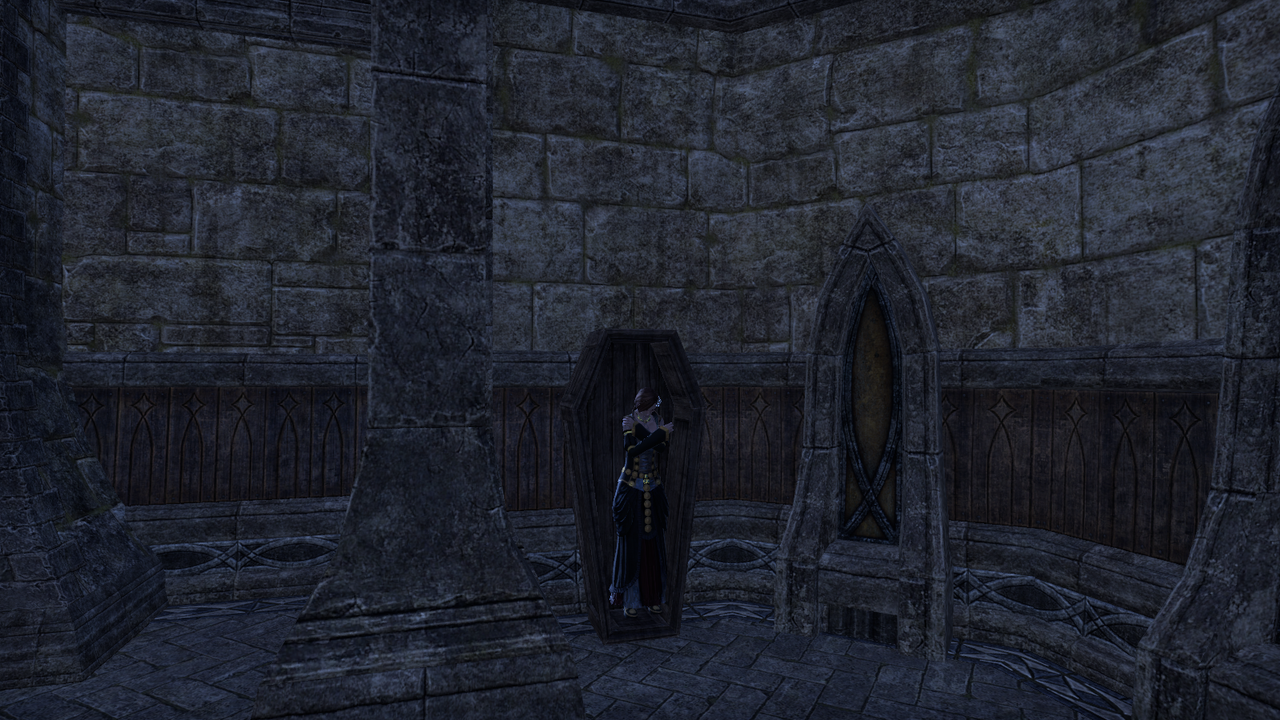 Can we one day please get, open closeable coffins and vampire sleep