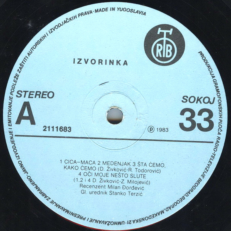 Izvorinka Milosevic 1983 sA