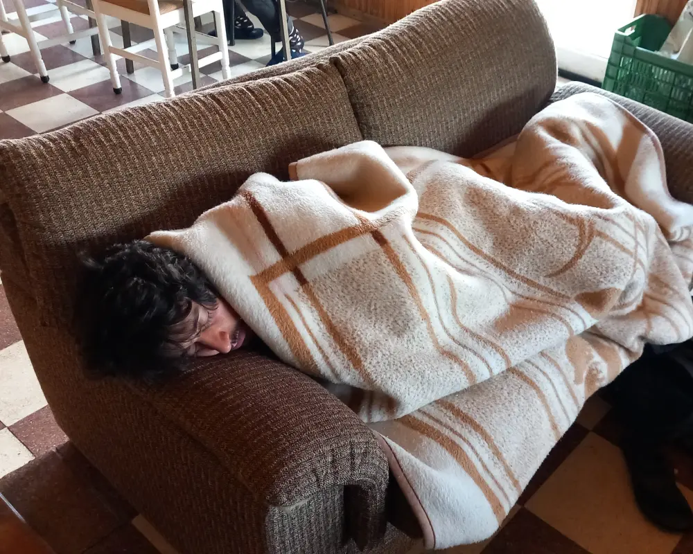 Nikos sleeping - again