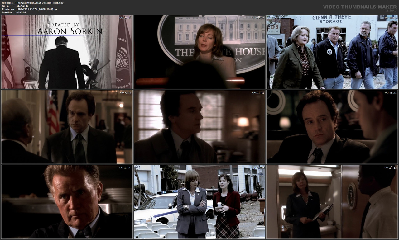 The West Wing S05E06 Disaster Relief.mkv