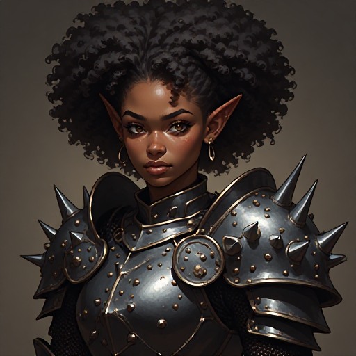 Elegant-Afro-Dark-elf-wearing-(1)