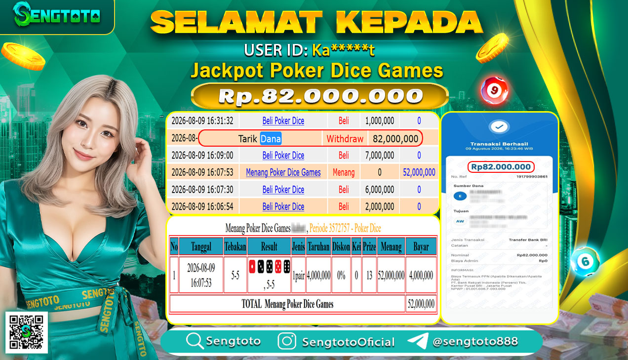 BUKTI PEMBAYARAN LIVEGAME POKER DICE