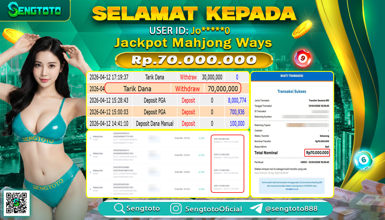 BUKTI PEMBAYARAN SLOT MAHJONG WAYS