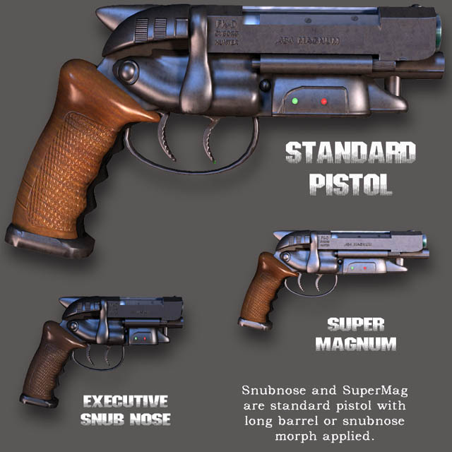 Cyborg Hunter Future Pistol