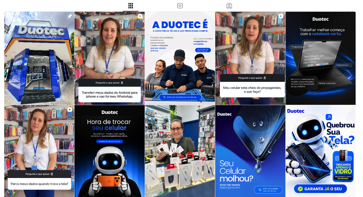 Duotec Celular Instagram Feed