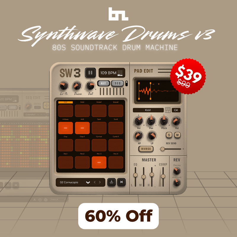[NEW RELEASE] Synthwave Drums V3 – The Iconic Plugin is Back! 