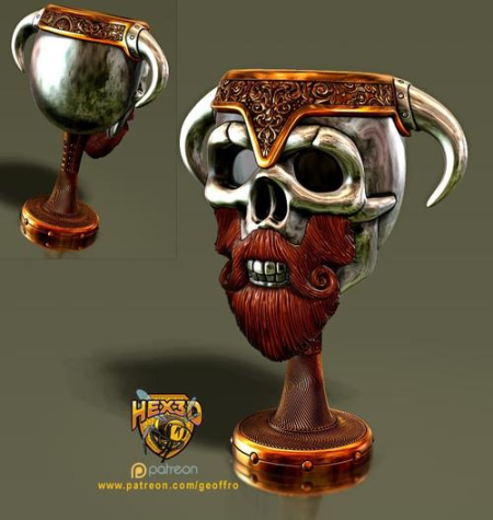 Hex3D – King Chalice Number 2 – 3D Print Model