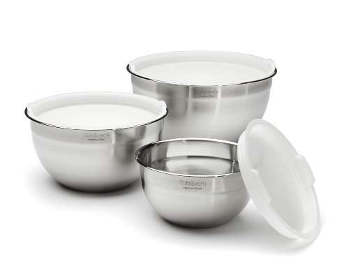 Amazon: Set de 3 tazones de acero inoxidable Cuisinart 
