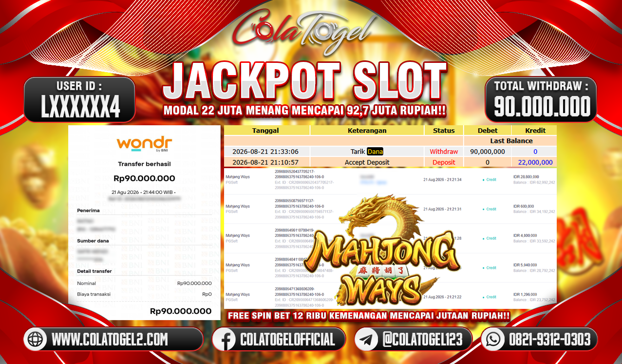 JACKPOT SLOT GACOR!!