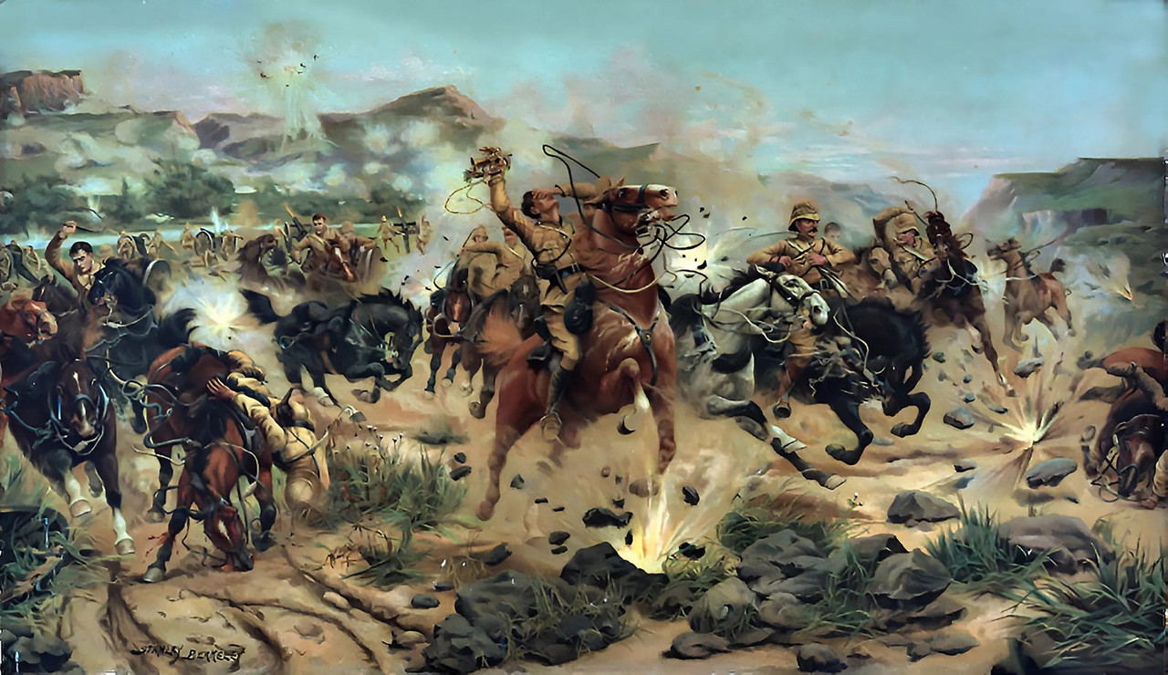Anglo boer,Colenso,salvando los cañones en la batalla de Colenso el 15 de diciembre de 1899,Stanley 