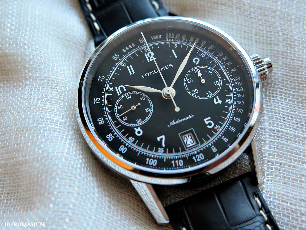 PHOTOS Longines Column Wheel Single Push Piece Heritage Chronograph HOROLOGIUM