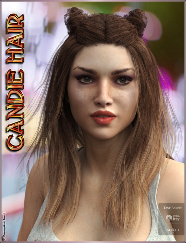 Candie Hair for Genesis 8 Female(s)