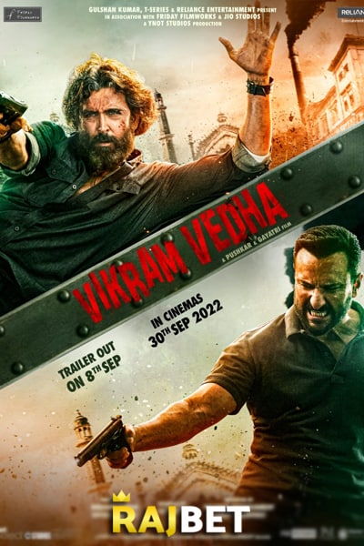 Vikram Vedha (2022) Hindi Movie CAMRip – 480p [500MB] || 720p [1.2GB] || 1080p [3.2GB]
