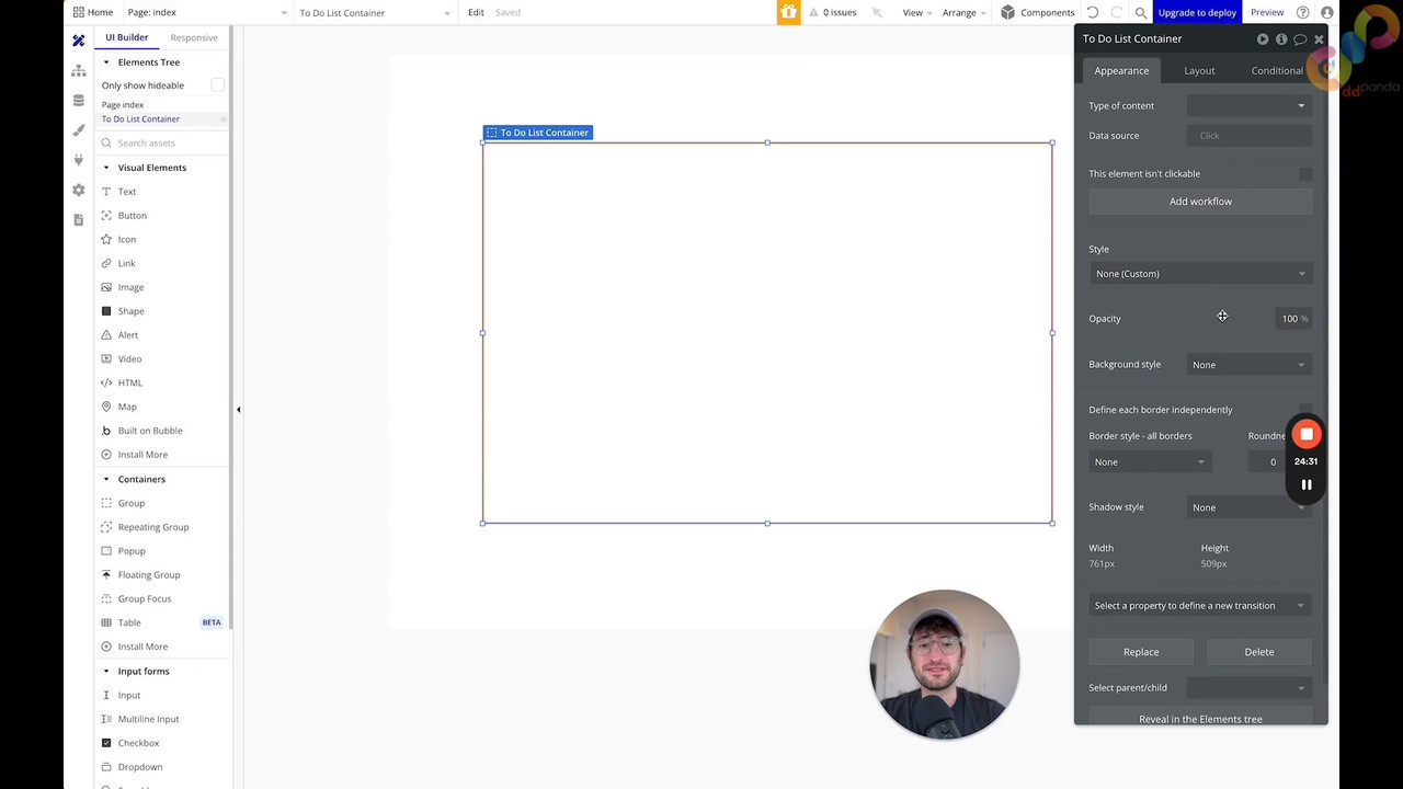 03 3 Create your input form for tasks on your to do list 0001 00 01 58