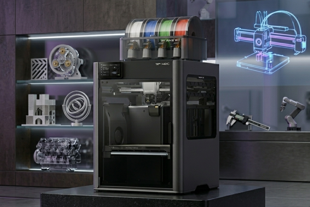 Módulo de escultura CNC trabalhando em um bloco de material