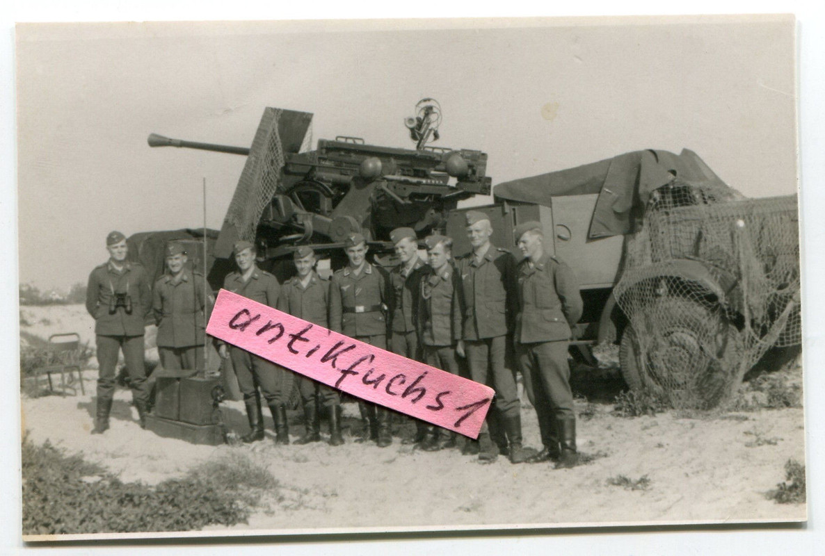 Sonderbau LW-LKW mit Pak-Kanone als Panzer-Jäger im 2.WK