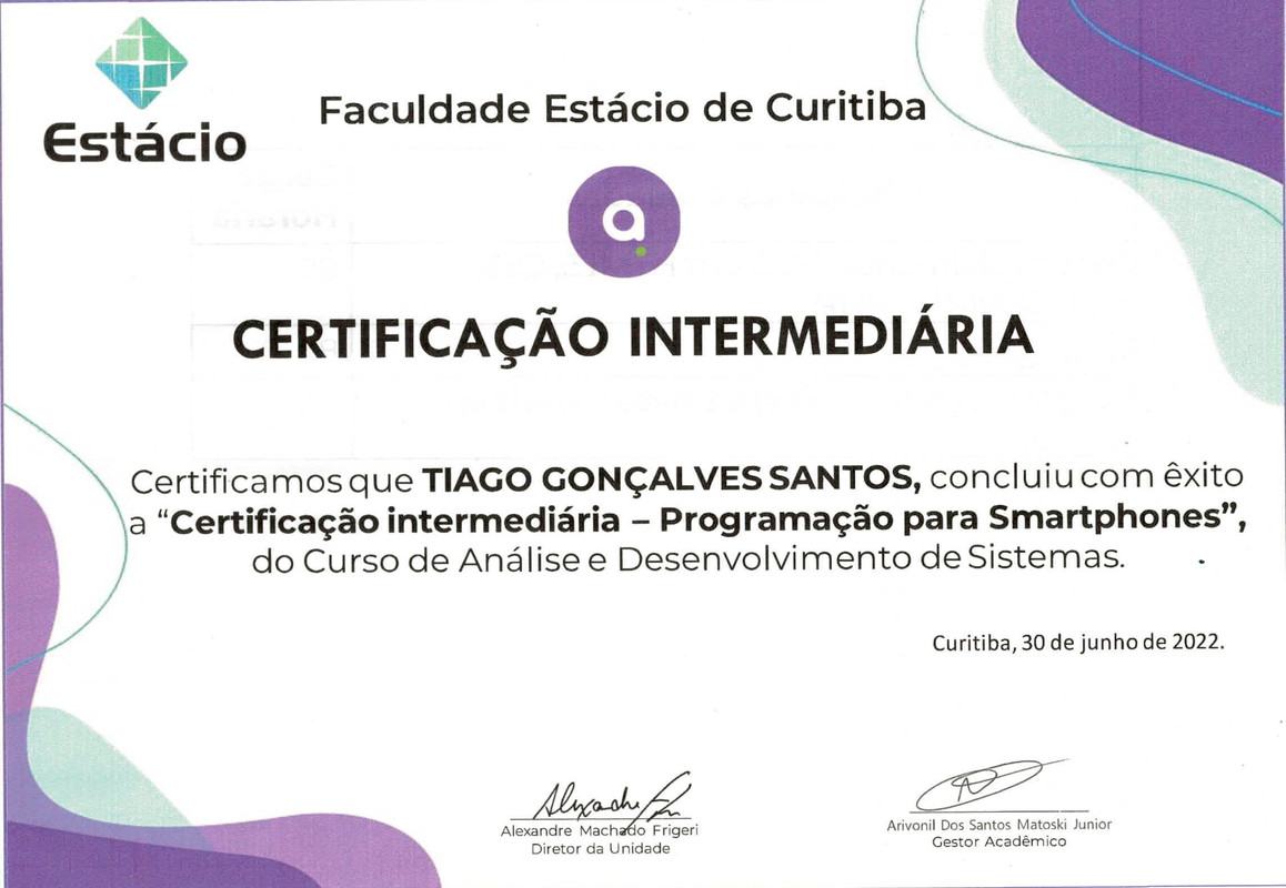 Certificação_Intermediária - Programação de Smartphones