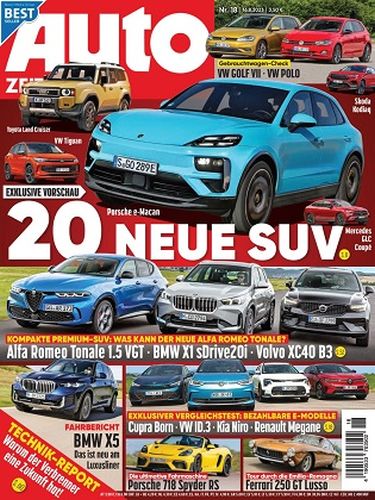 Cover: Auto Zeitung Premium Test-Magazin No 18 vom 16  August 2023