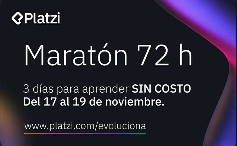 Platzi: 3 días de cursos gratis