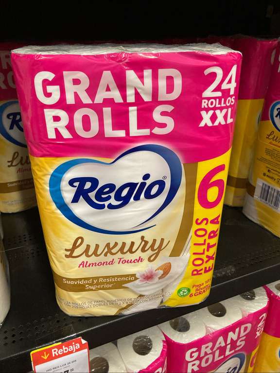 Walmart: Regio Luxury 24 rollos. 
