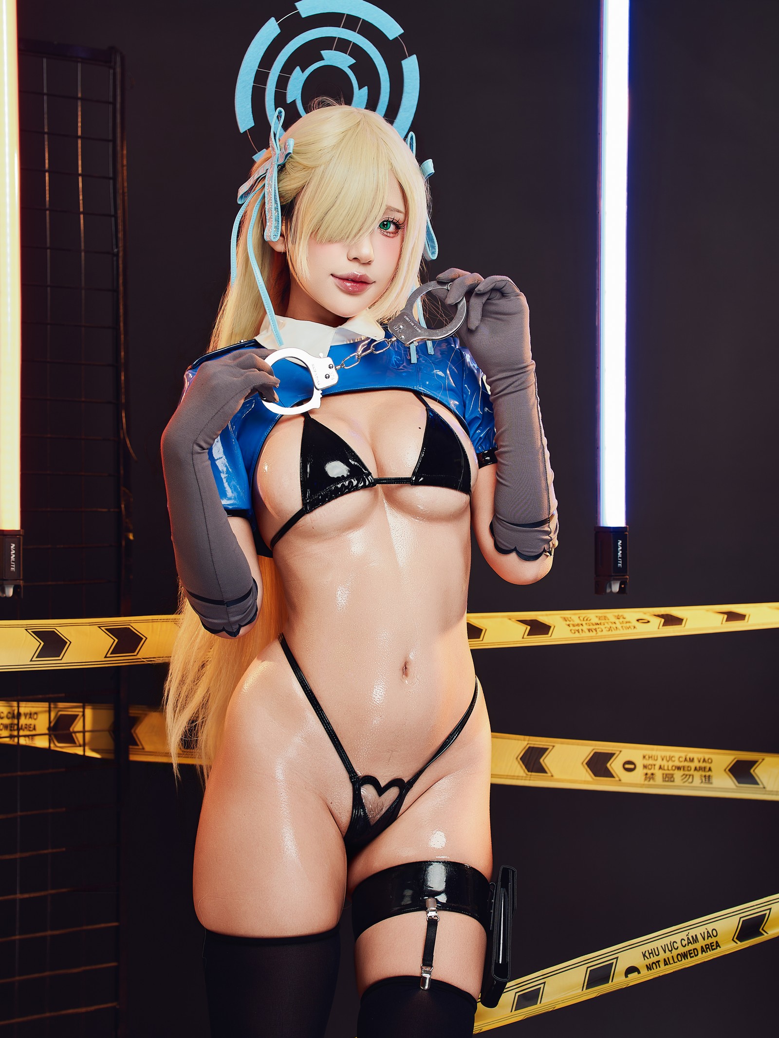 Puy Puy – 一之濑明日奈 Asuna Police Cosplay 写真合集（133P+7V-4.59GB）插图1