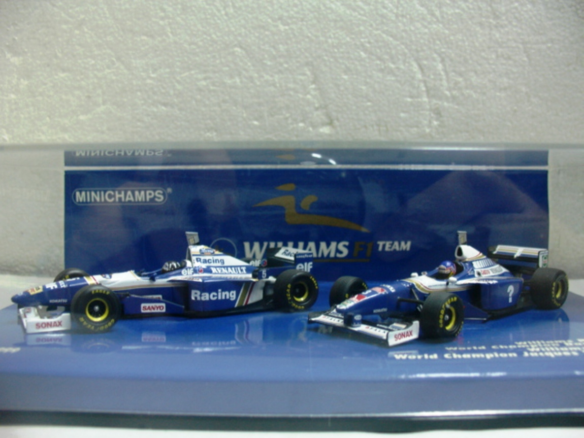 WOW EXTREMELY RARE Williams FW19 & FW18 Hill Villeneuve WC
