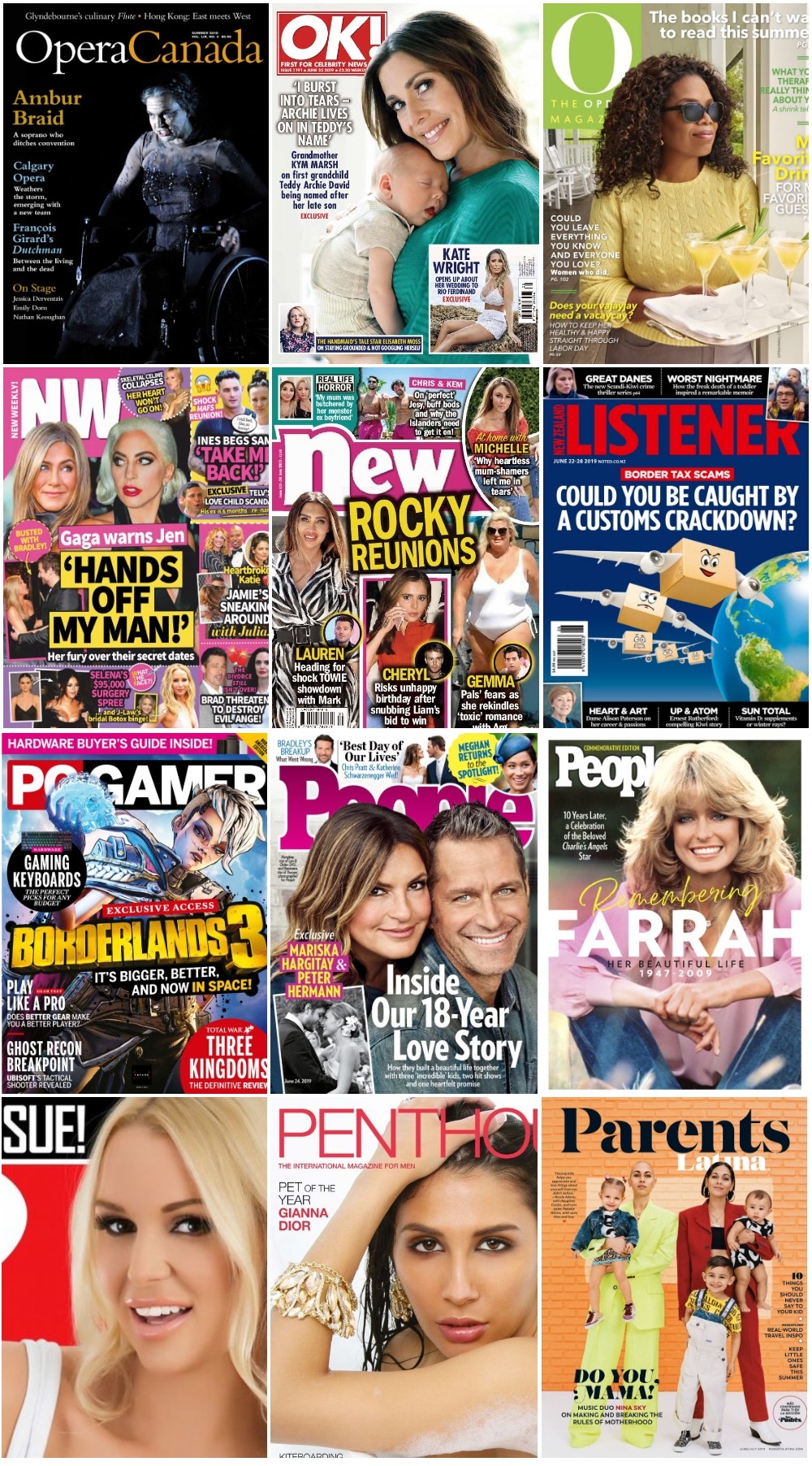 40 Assorted Magazines - June 28 2019