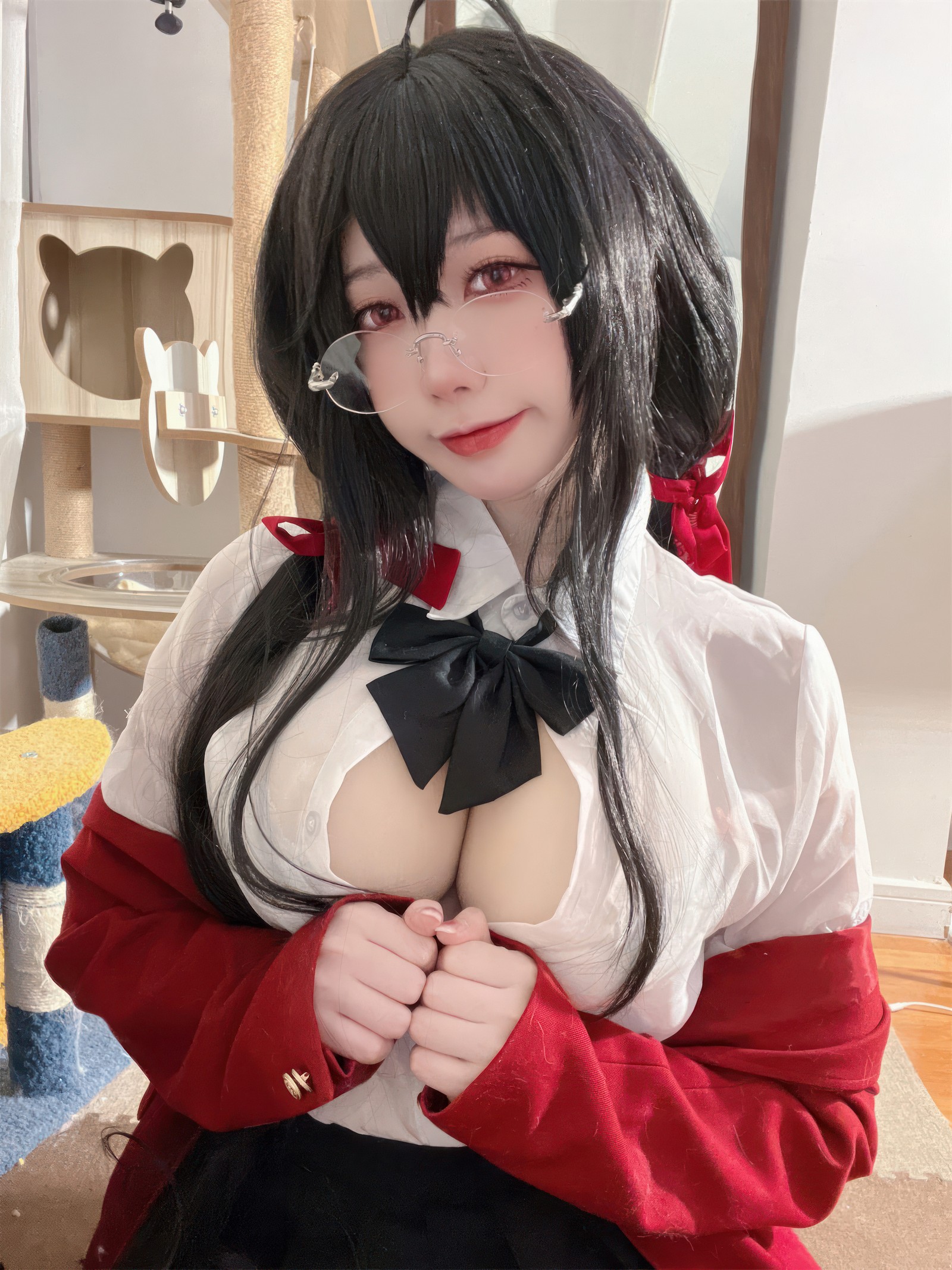 安食Ajiki 碧蓝航线大凤JK写真集 – 动漫COS & 制服美少女 [41P-281.6M]插图4