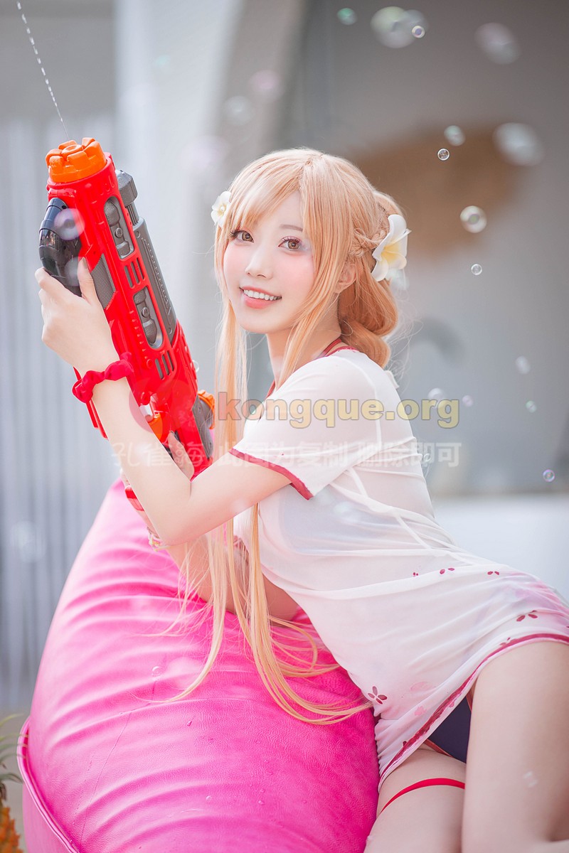 切切Celia 亚丝娜泳装 Asuna Cosplay 高清写真 21P插图4