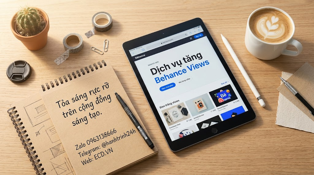 tăng behance views tự nhiên behance freelancer