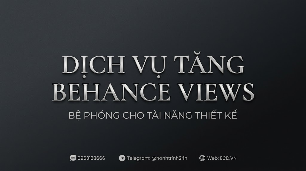 tăng behance views cao cấp tăng like