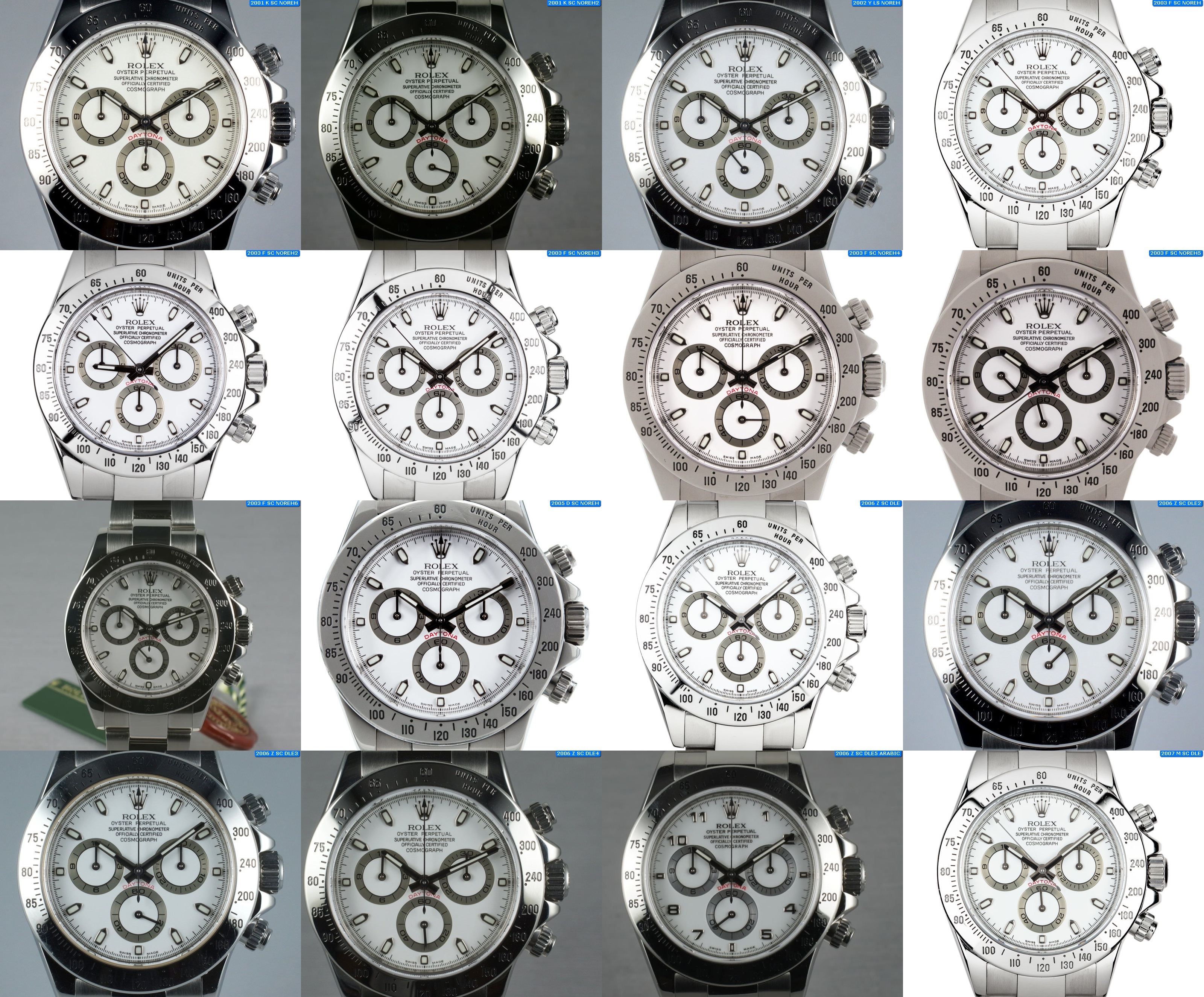 rolex 16520 dial variations