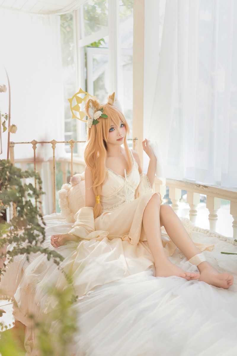 艾西Aiwest 碧蓝档案伊落玛丽睡衣Cosplay写真图集 高清图集 34P (102.2M)插图4