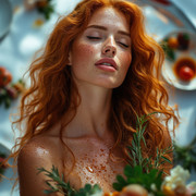 Garden wedding wom hot oeled Redhair 0 01
