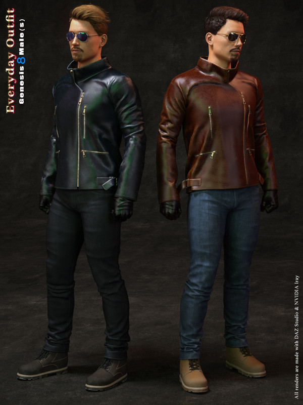 Everyday Outfit for Genesis 8 Males (plus freebie)