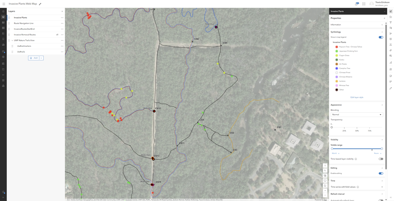 Invasive Plants Web Map Screen