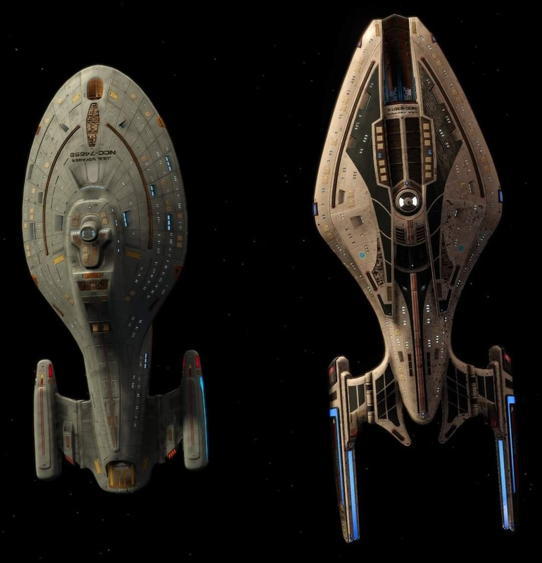 The-U-S-S-Voyager-compared-to-the-starship-class-of-the-Voyager-B.jpg
