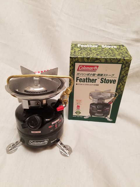 スポーツ 0624-285 Coleman Feather 442 Outdoor Outlet - Coleman FEATHER 442 DUAL FUEL STOVE