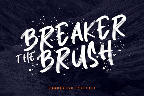 Breaker The Brush Typeface