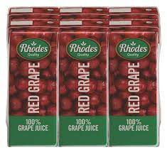 Rhodes Red Grape Juice 6 x 200ml