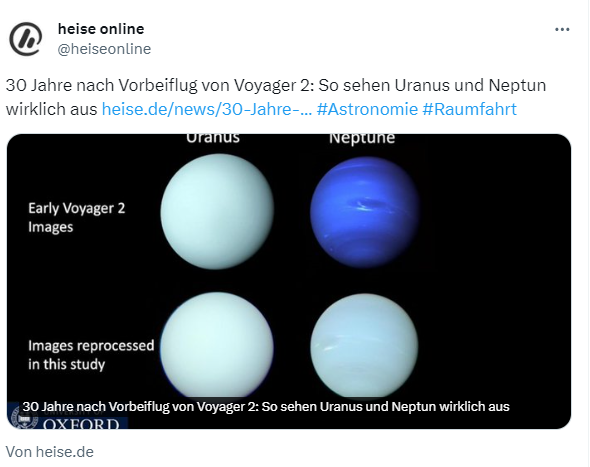 Uranus und Neptun