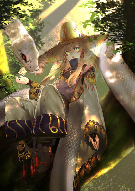 moriya-suwako-and-mishaguji-touhou-drawn-by-shukusuri-e8cb431a85279939b57cd09c7ea87617-1