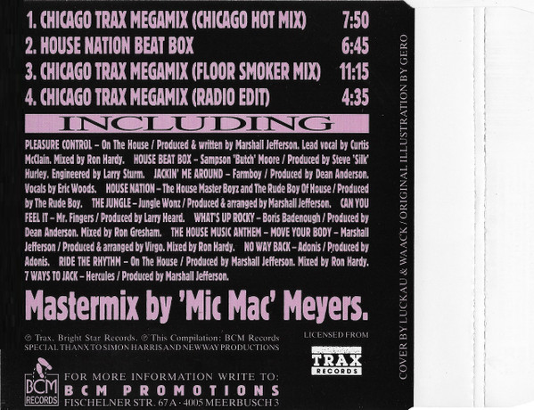 23/02/2023 - 'Mic Mac' Meyers – Chicago Trax Megamix ( CD, Mixed)( BCM Records – 26174)  1989  (FLAC) R-680123-1575434518-7297